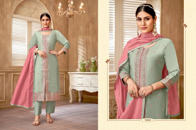 KF Khushi Daisy Roman Silk Kurti With Bottom Dupatta Wholesale Market In Surat
